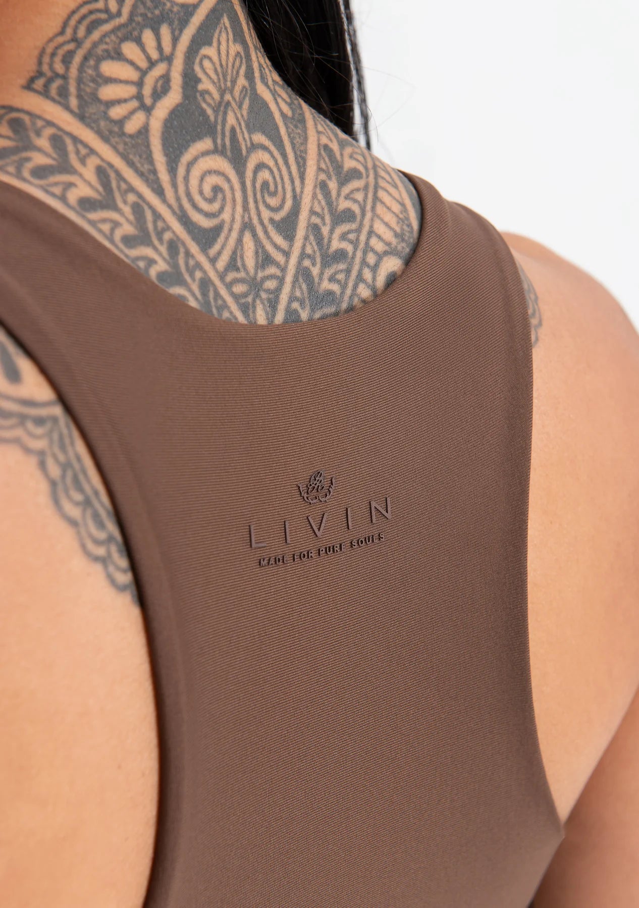 Pure x Livin brown top PUR19483