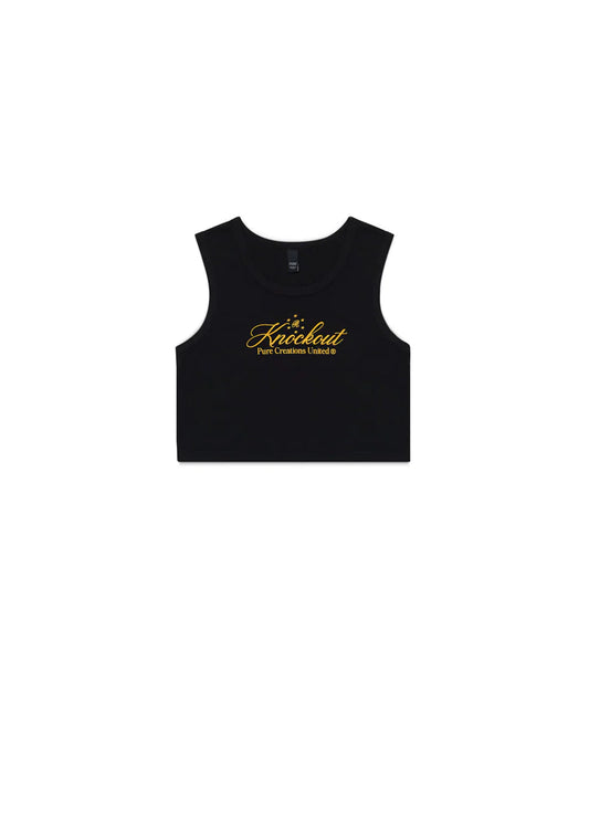 Pure knockout black crop top PUR19486