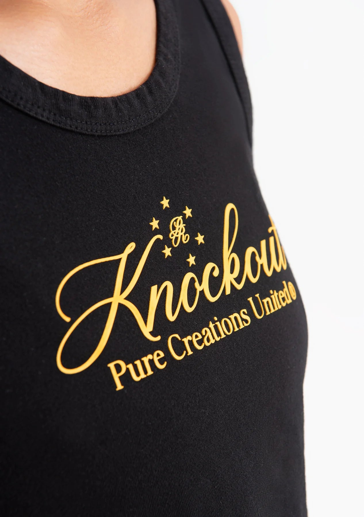 Pure knockout black crop top PUR19486