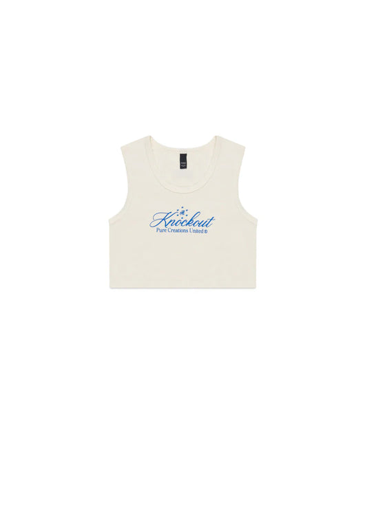 Pure knockout white crop top PUR19487