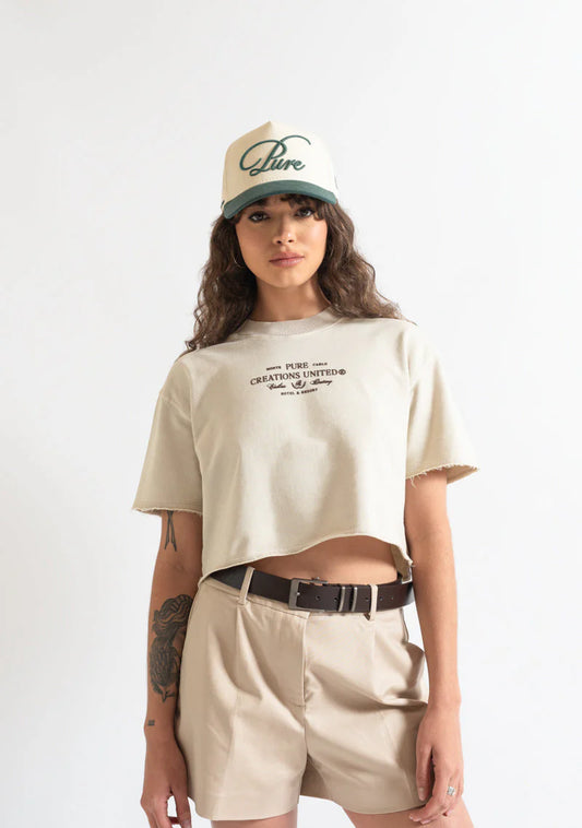 Pure Monclair taupe Crop top PUR19786