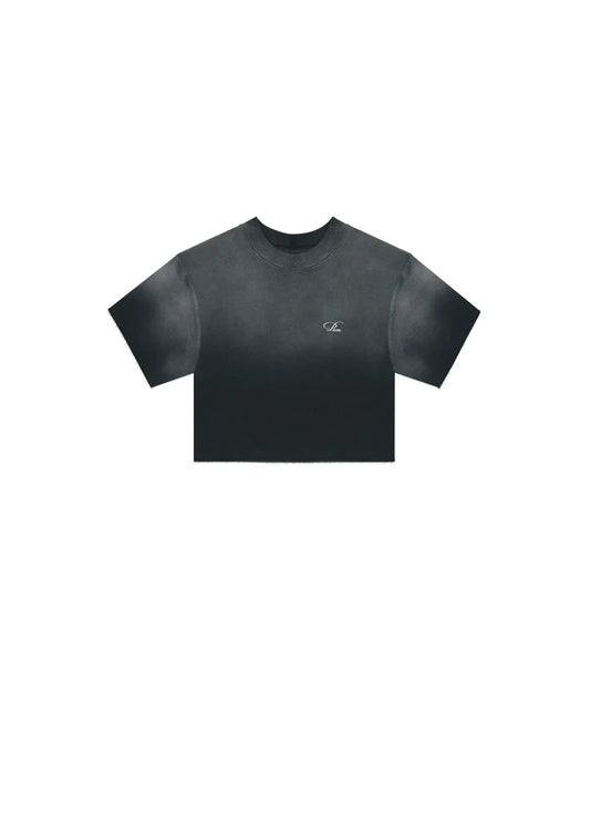 Pure Monclair washed black Crop top PUR19787