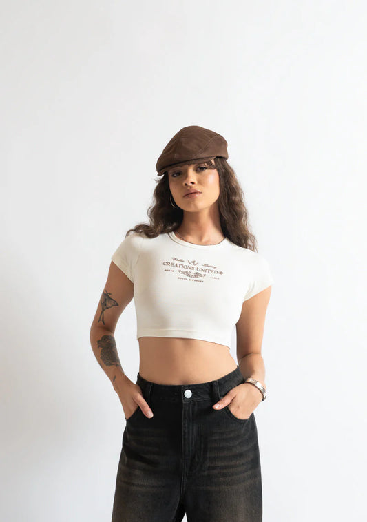 Pure Monclair Cream baby tee PUR19788