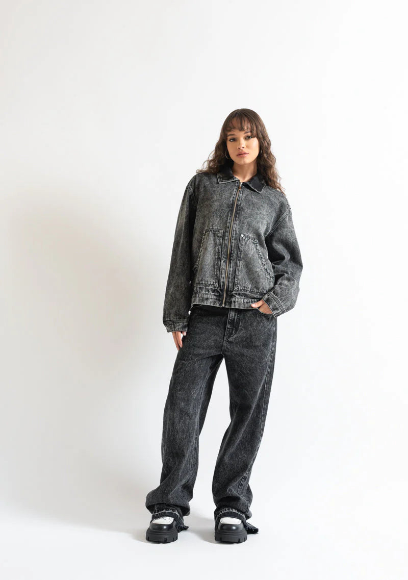 Pure Monclair washed black jean PUR19803