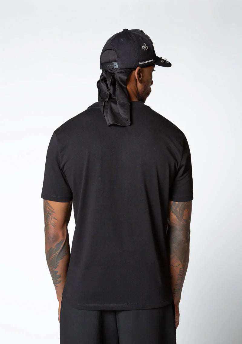 Pure Dopamine black slim t-shirt PUR19829