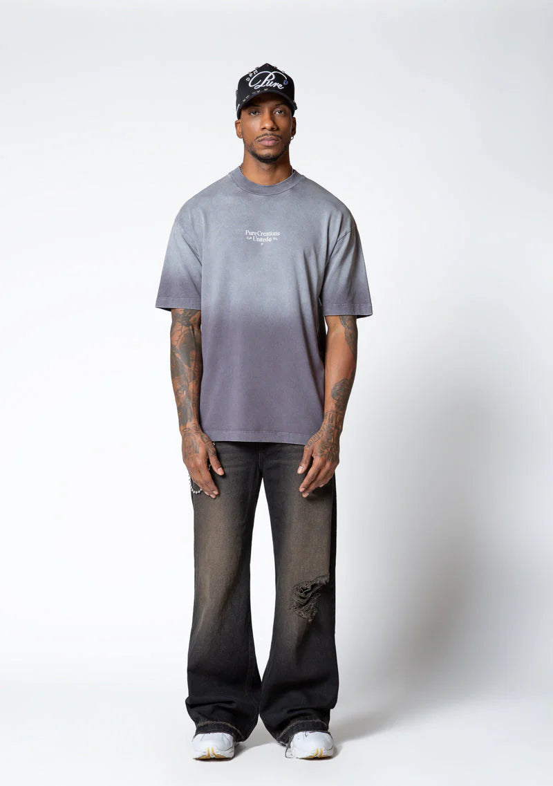 Pure Dopamine black wash t-shirt PUR19835