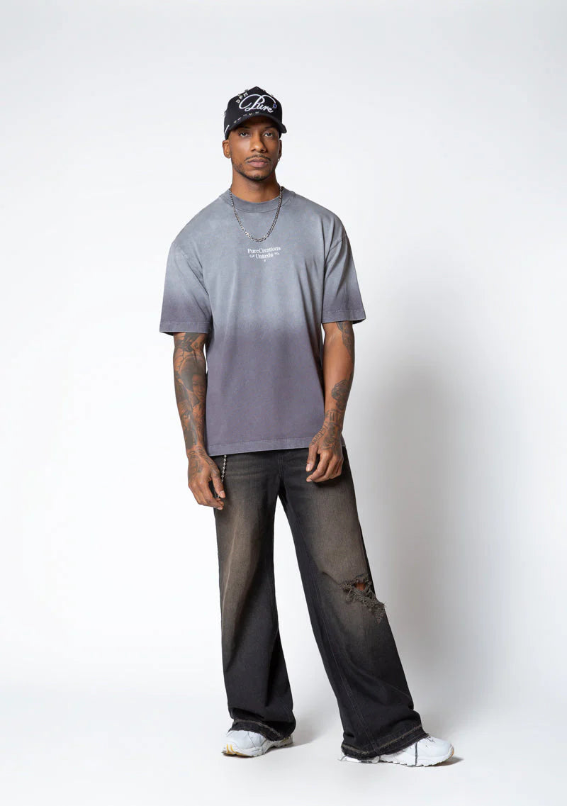 Pure Dopamine black wash t-shirt PUR19835