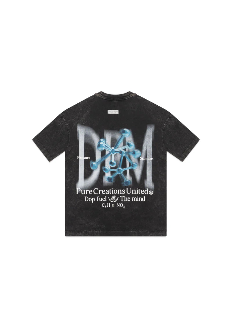 Pure Dopamine black Molecule t-shirt PUR19836