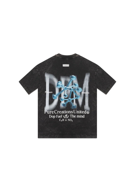 Pure Dopamine black Molecule t-shirt PUR19836