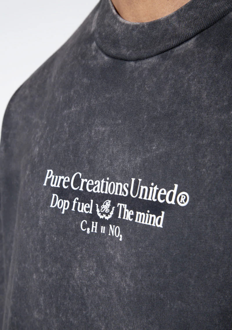 Pure Dopamine black Molecule t-shirt PUR19836