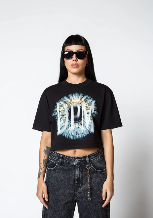 Pure Dopamine black eye crop top PUR19853
