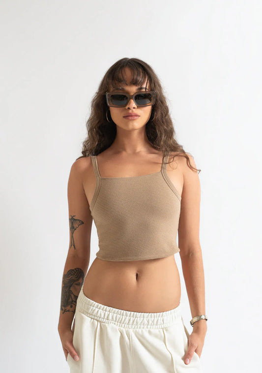 Pure Monclair brown crop top PUR20288