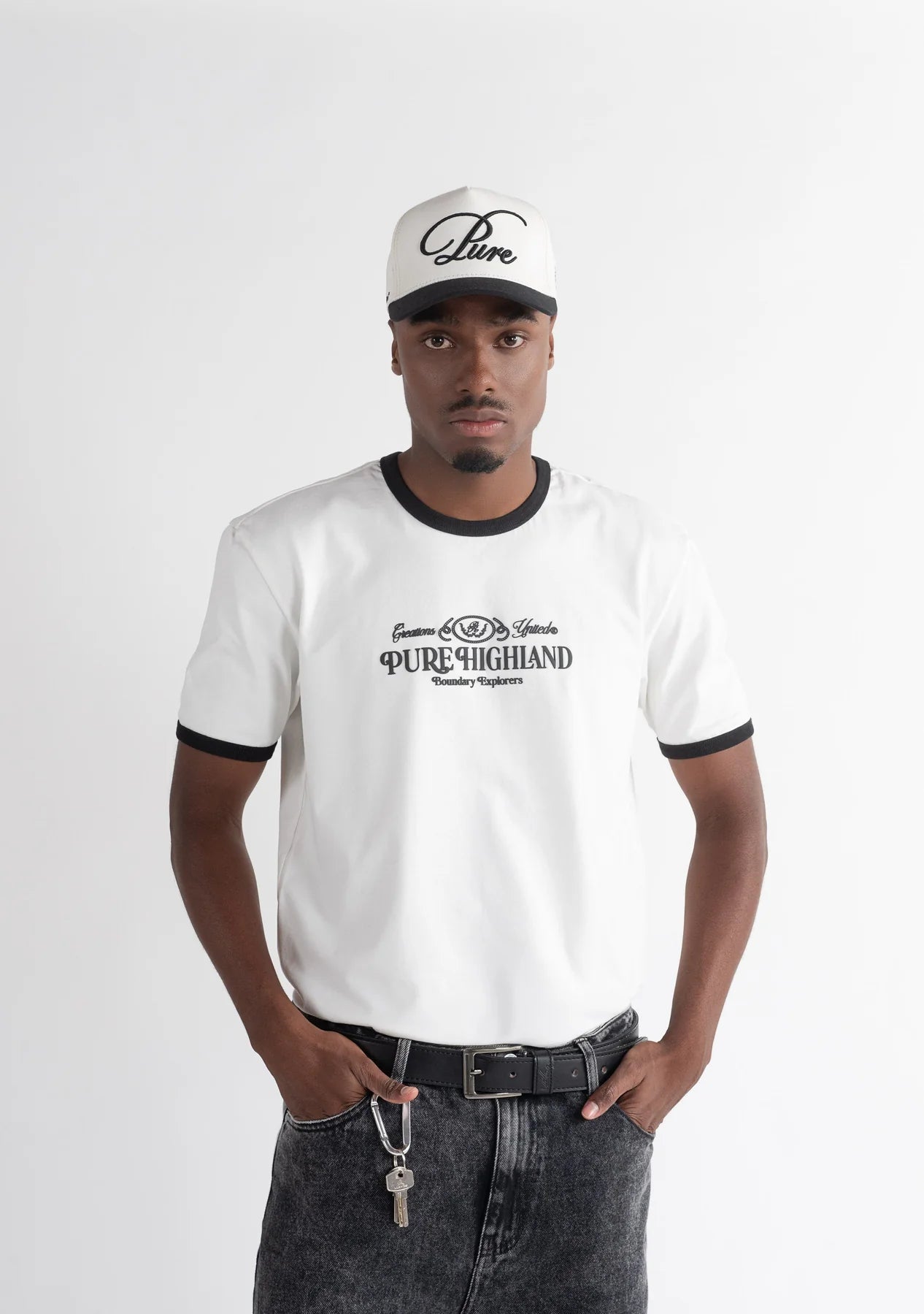 Pure highland contrast t-shirt PUR20314