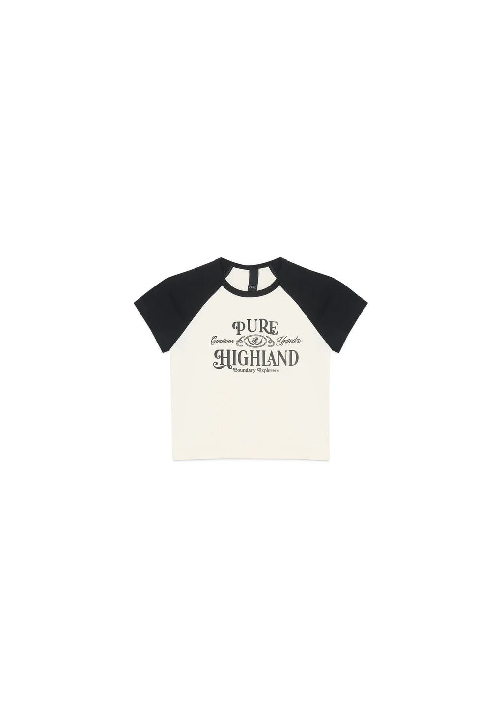 Pure highland black baby tee PUR20328
