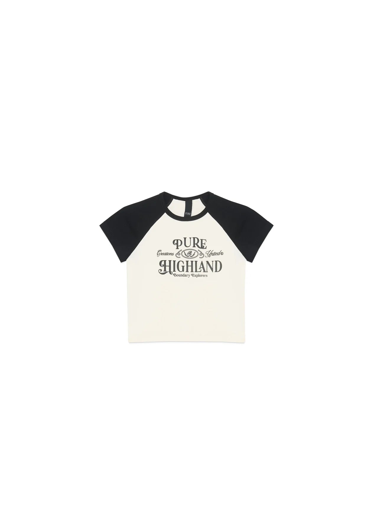 Pure highland black baby tee PUR20328