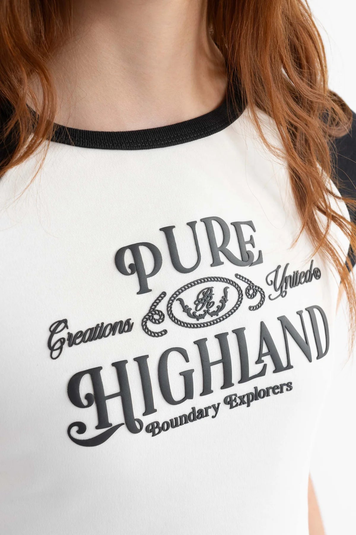 Pure highland black baby tee PUR20328