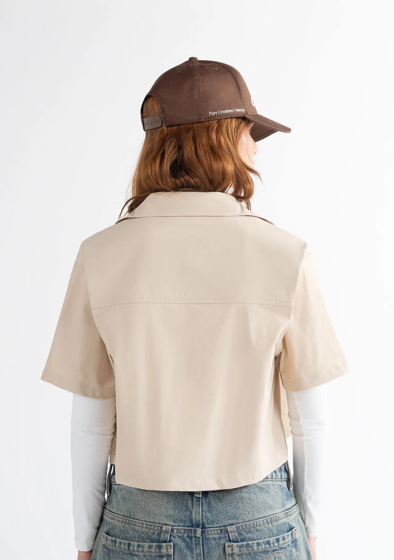 Pure highland taupe women shirt PUR20329