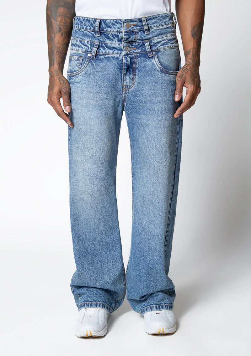 Pure dopamine light-wash jeans PUR20590