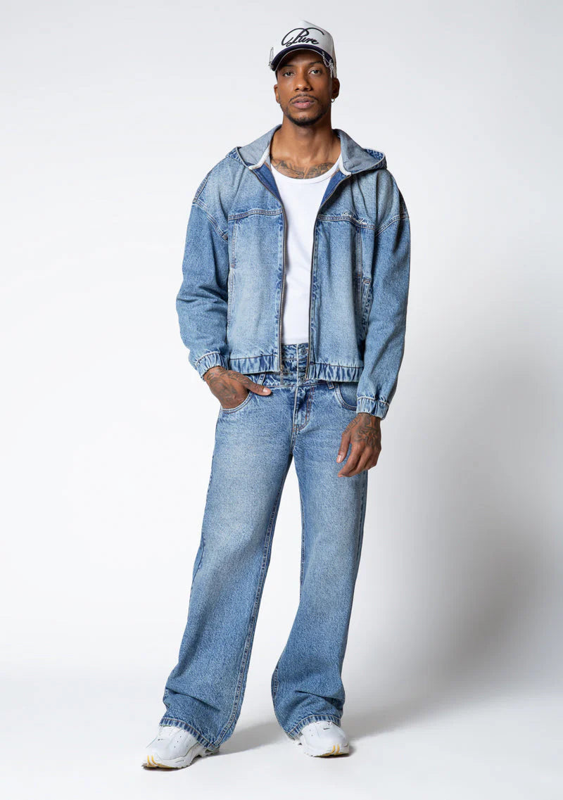 Pure dopamine light-wash jeans PUR20590