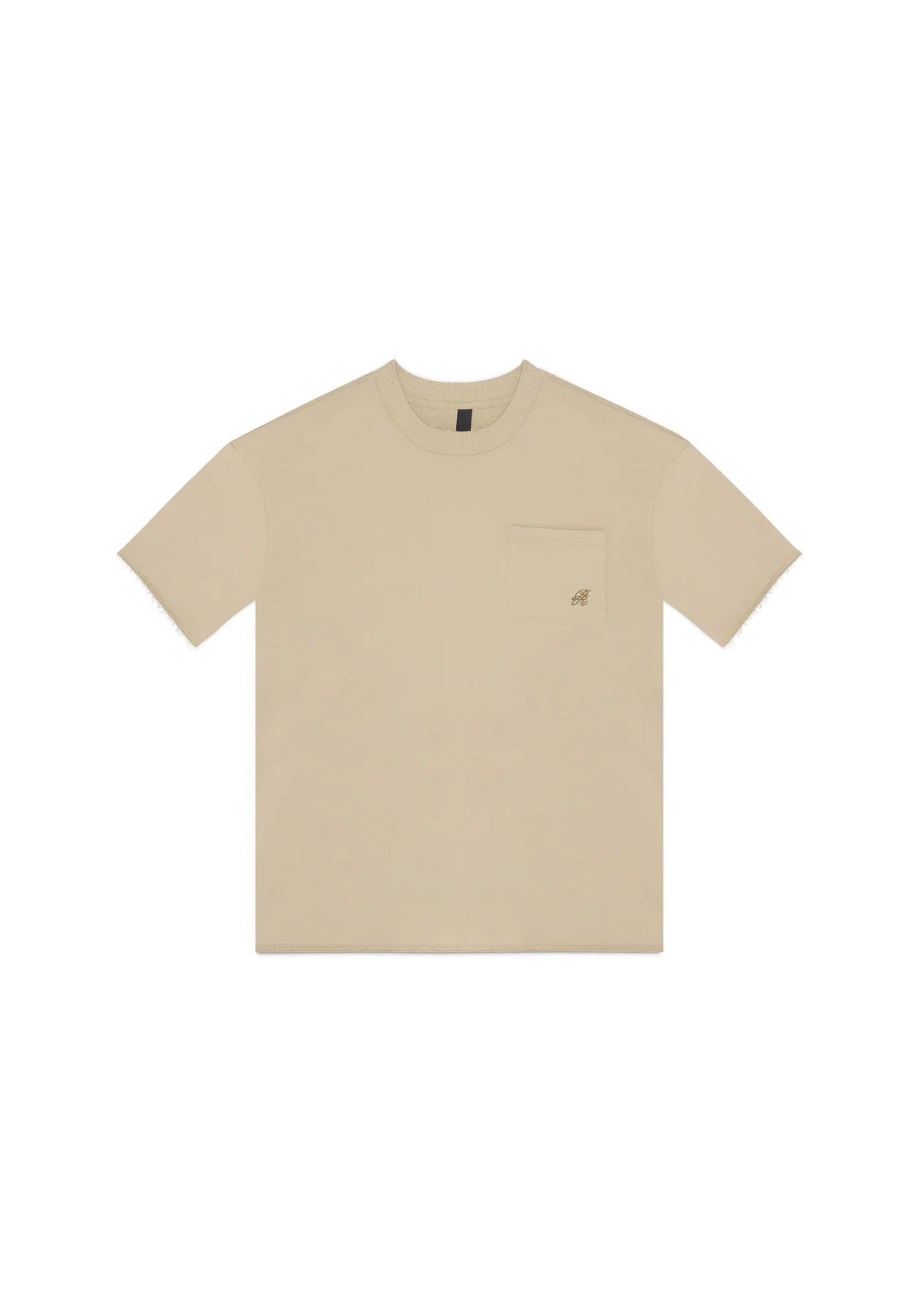 Pure rustic taupe pocket t-shirt PUR21223