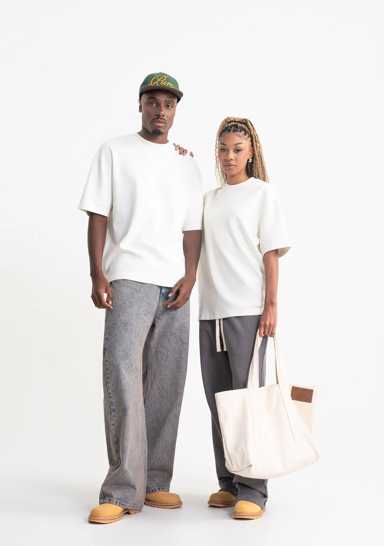 Pure rustic cream t-shirt PUR21225