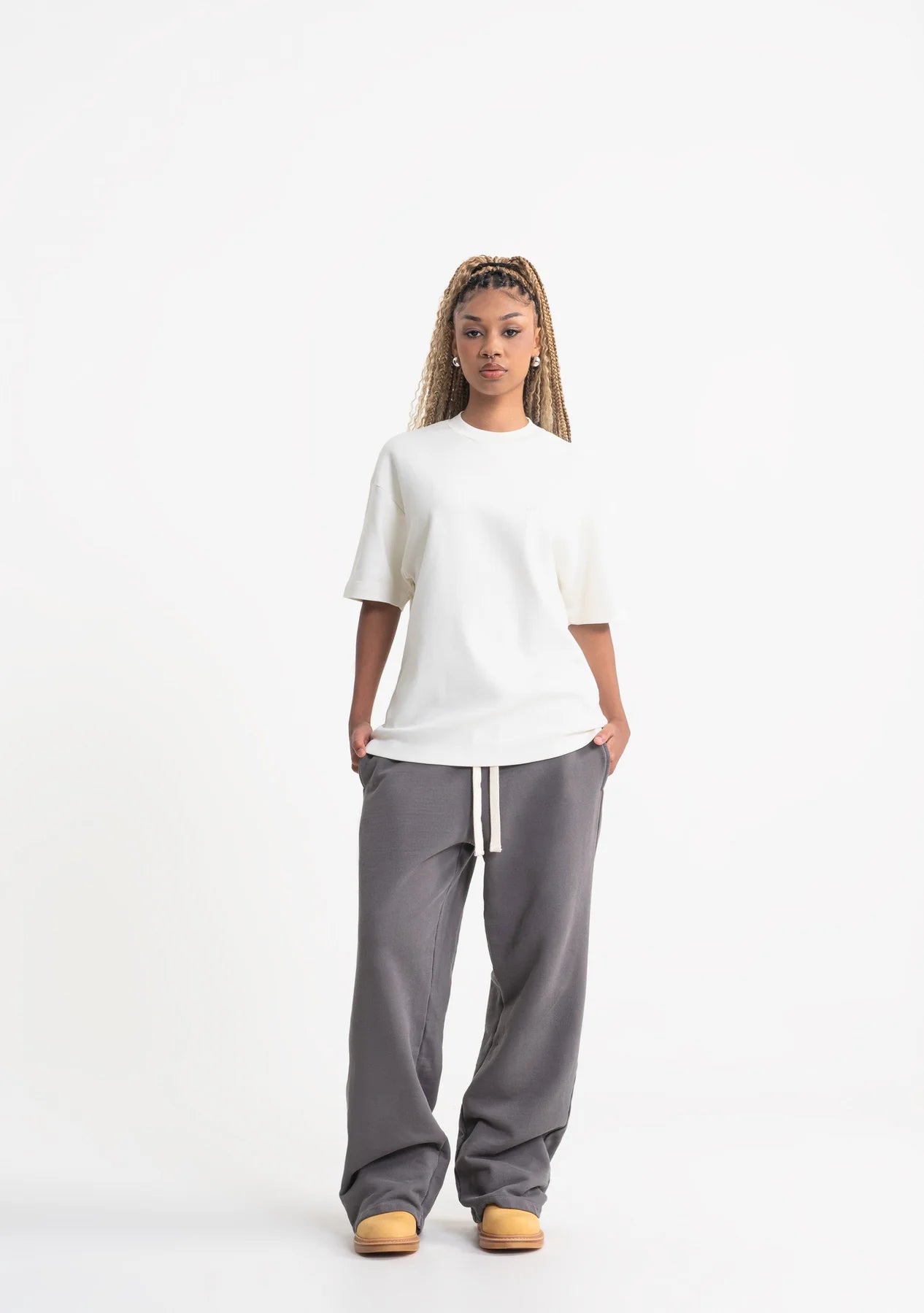 Pure rustic cream t-shirt PUR21225