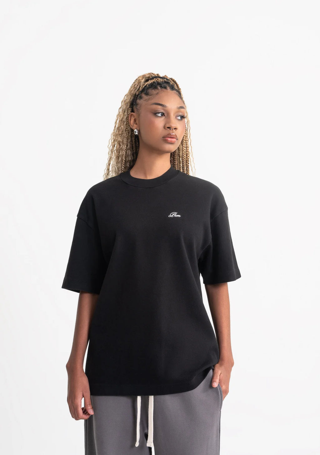 Pure rustic black t-shirt PUR21226
