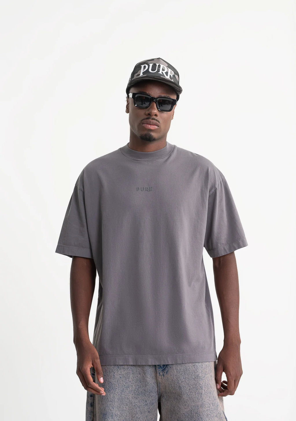 Pure rustic dark grey t-shirt PUR21249