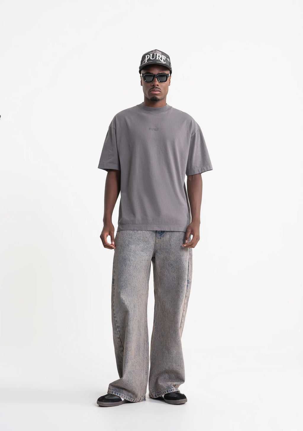 Pure rustic dark grey t-shirt PUR21249