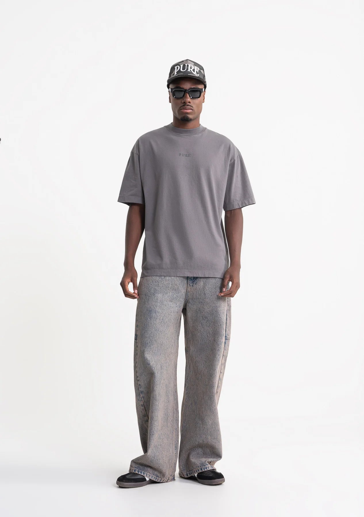 Pure rustic dark grey t-shirt PUR21249