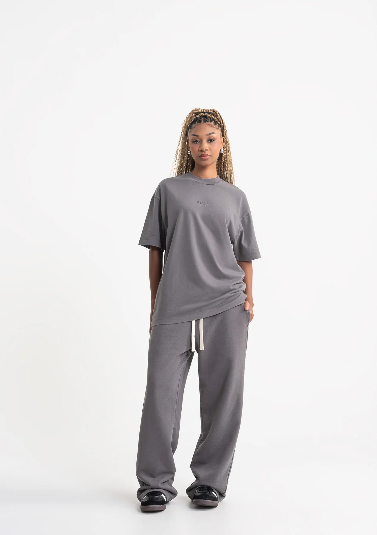 Pure rustic dark grey t-shirt PUR21249