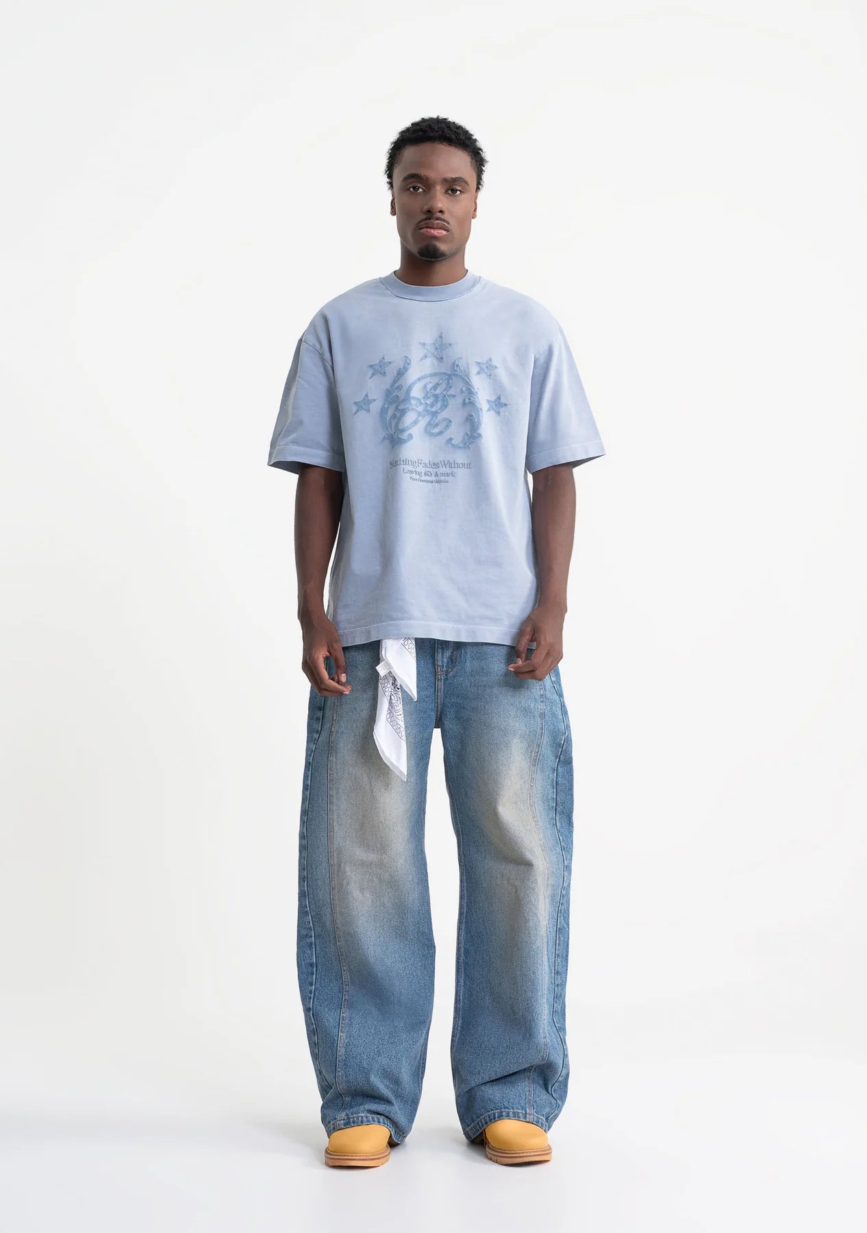 Pure rustic blue t-shirt PUR21250