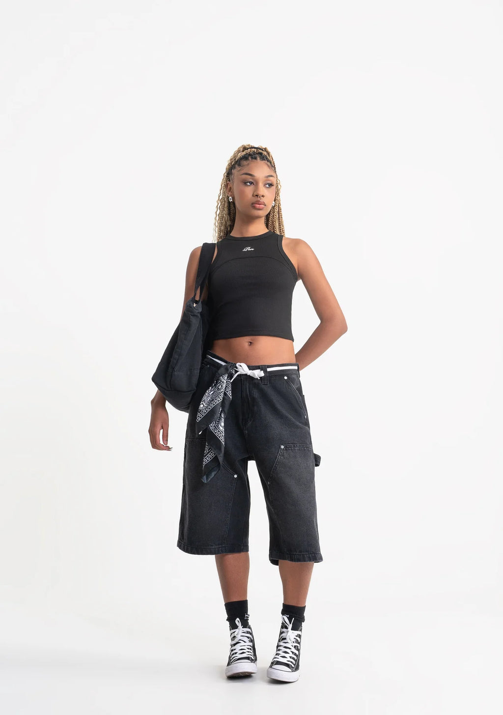 Pure rustic black tank top PUR21261