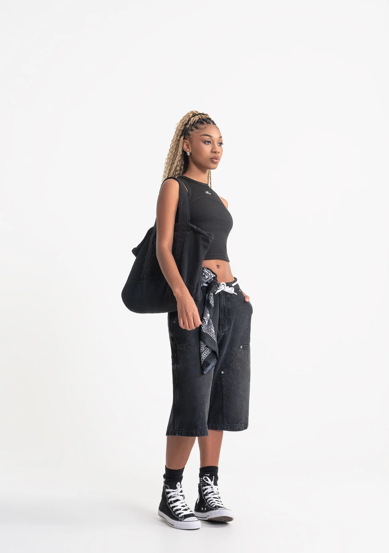 Pure rustic black tank top PUR21261