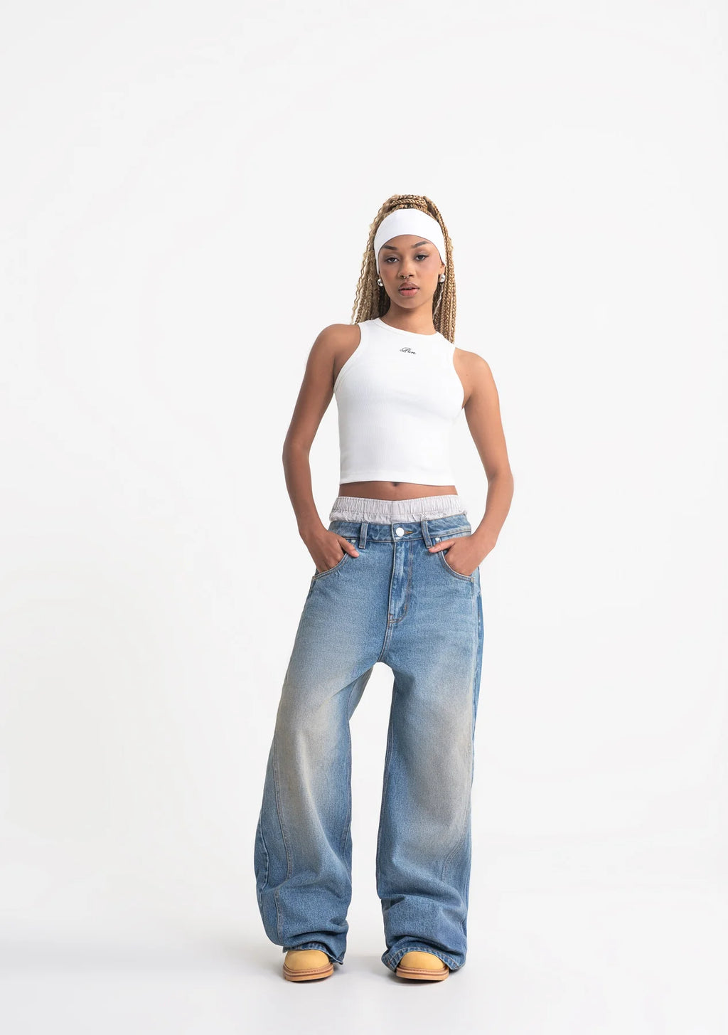 Pure rustic white Tank top PUR21262