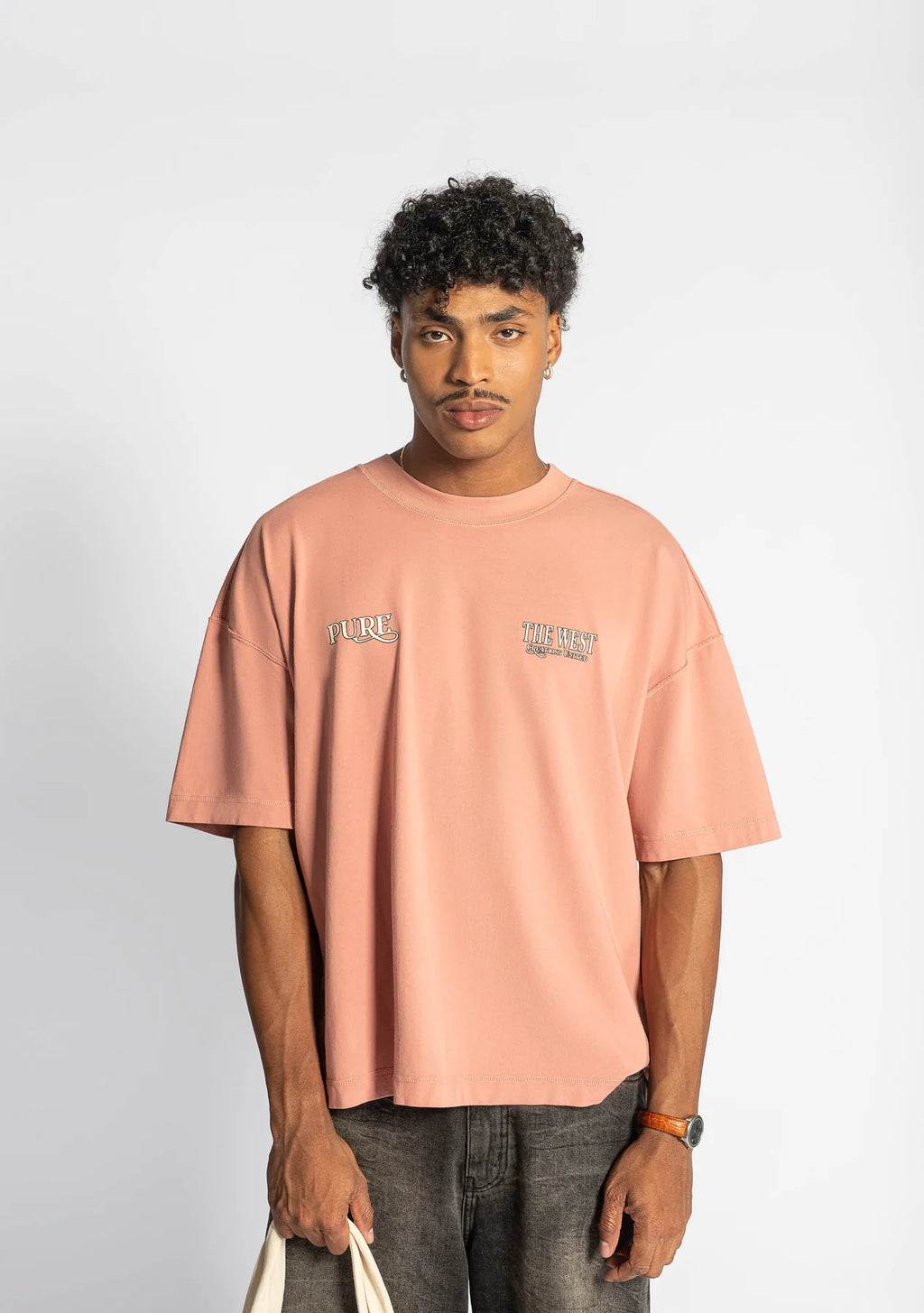 Pure before the west coral t-shirt PUR21543