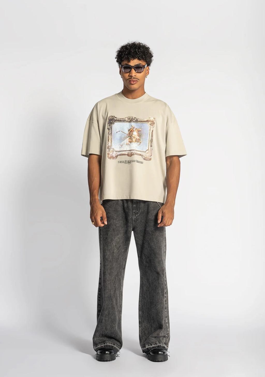Pure before the west sand t-shirt PUR21546