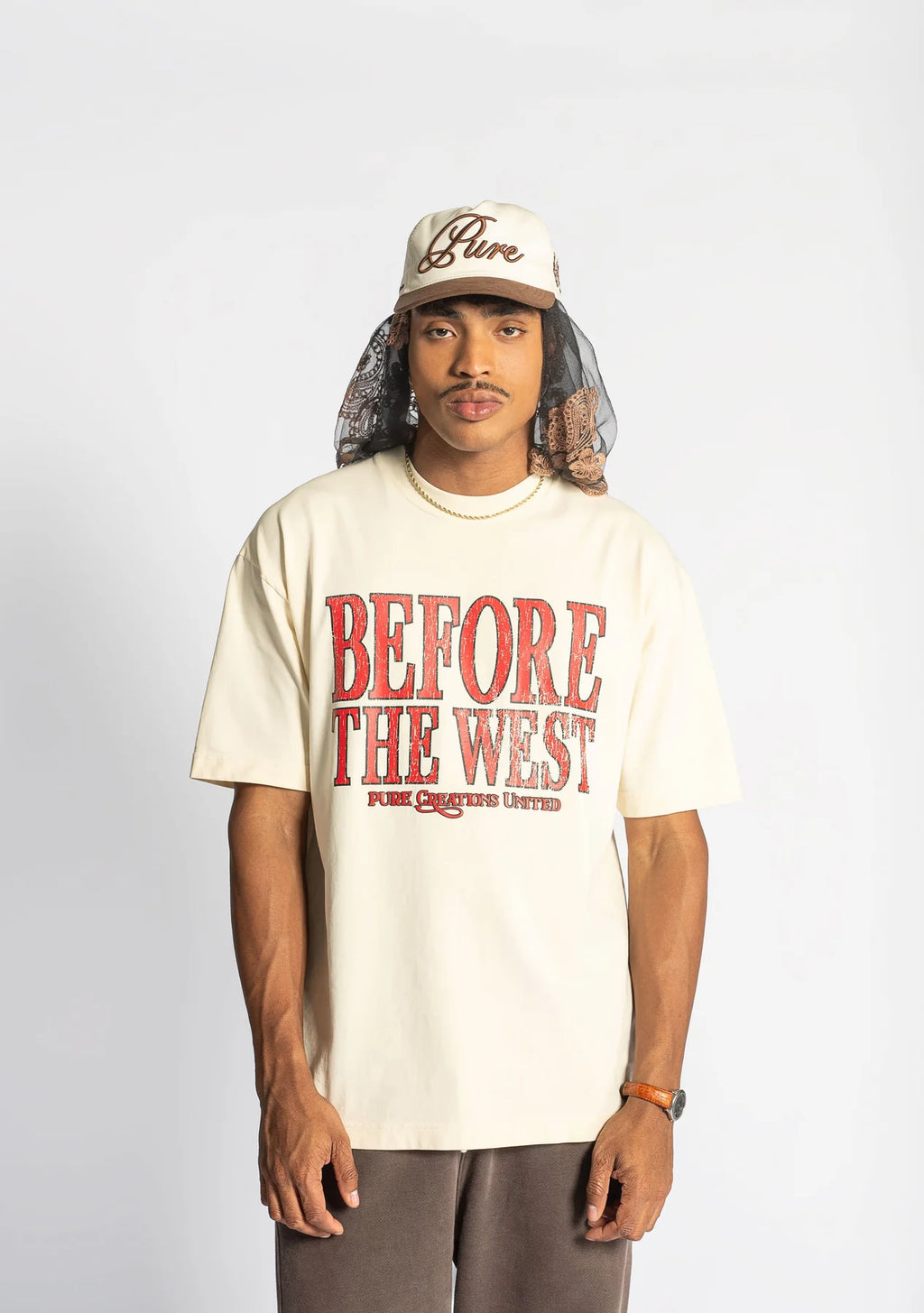 Pure before the west vanilla t-shirt  PUR21572
