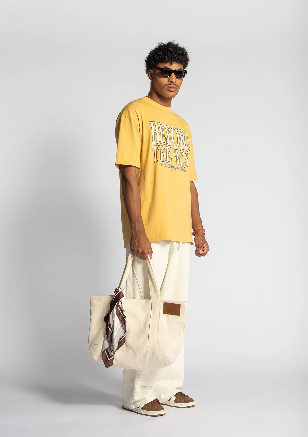 Pure before the west mustard t-shirt PUR21573