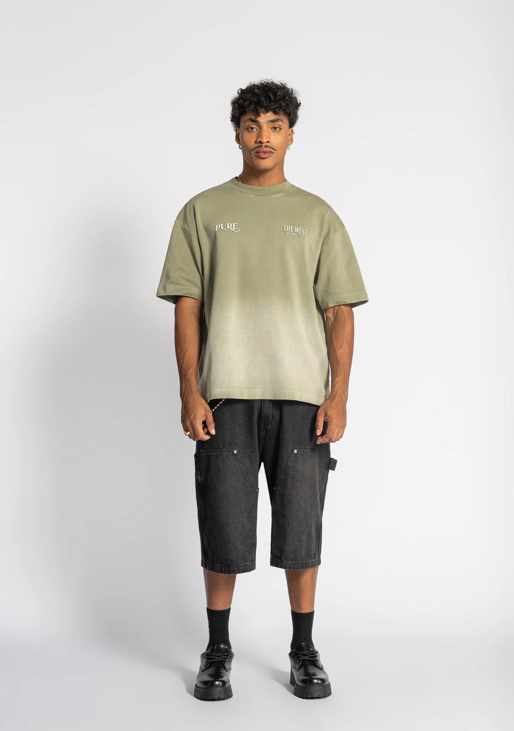 Pure before the west green t-shirt PUR21574