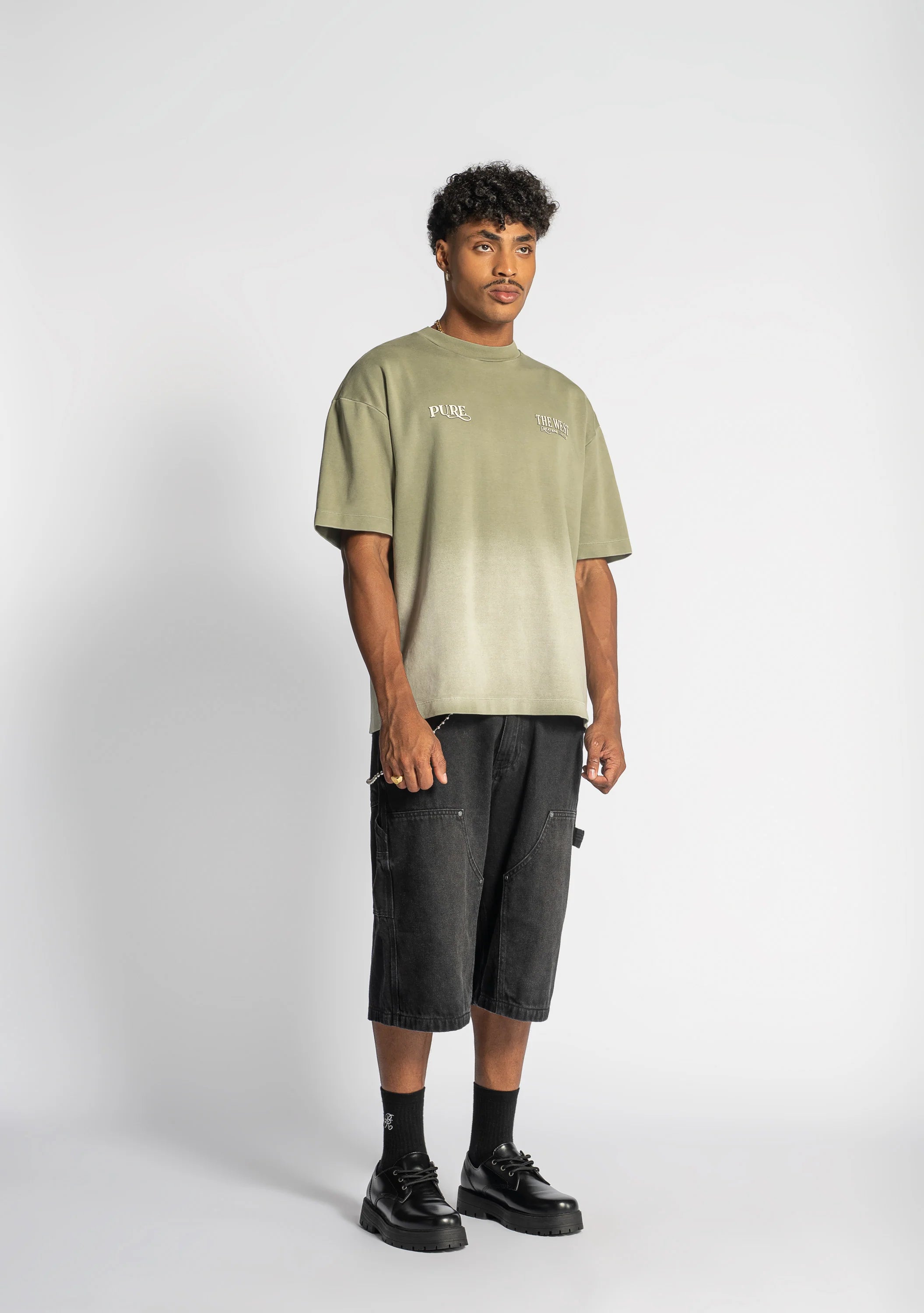 Pure before the west green t-shirt PUR21574