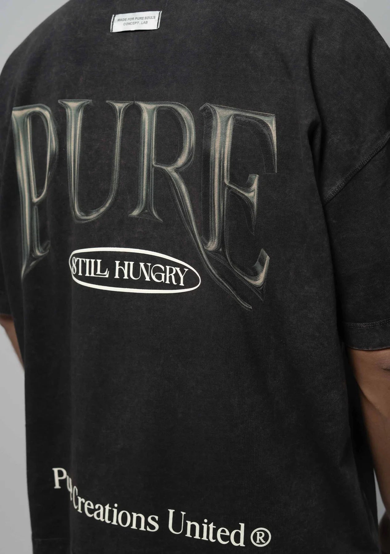 Pure Still Hungry Washed Gray T-Shirt PUR22115