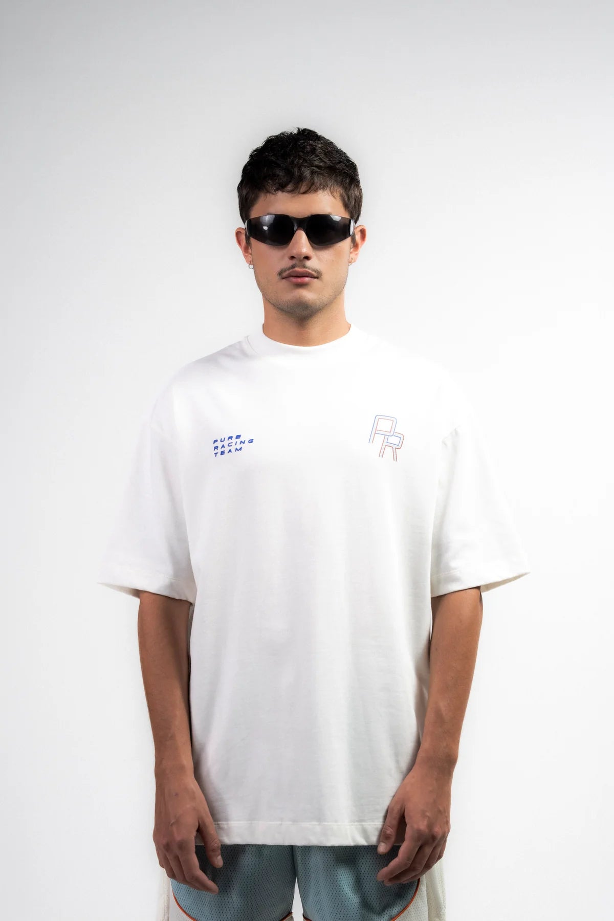 Pure Overdrive Ivory Racing Lines T-Shirt PUR22282