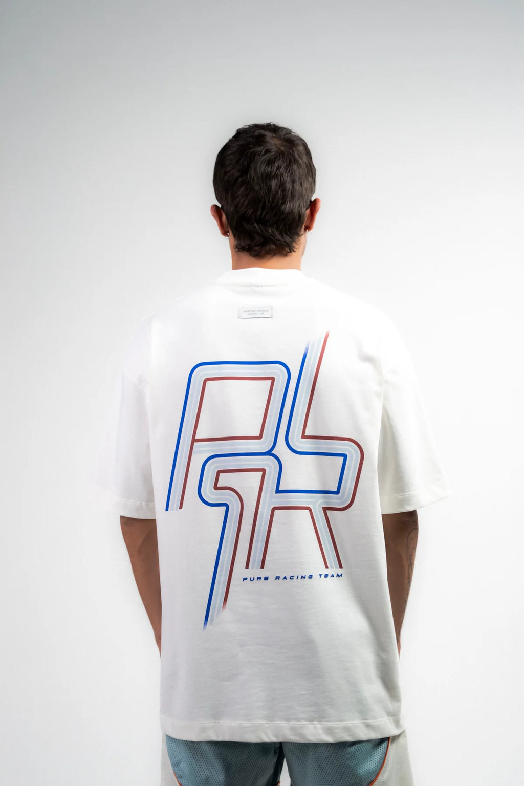 Pure Overdrive Ivory Racing Lines T-Shirt PUR22282