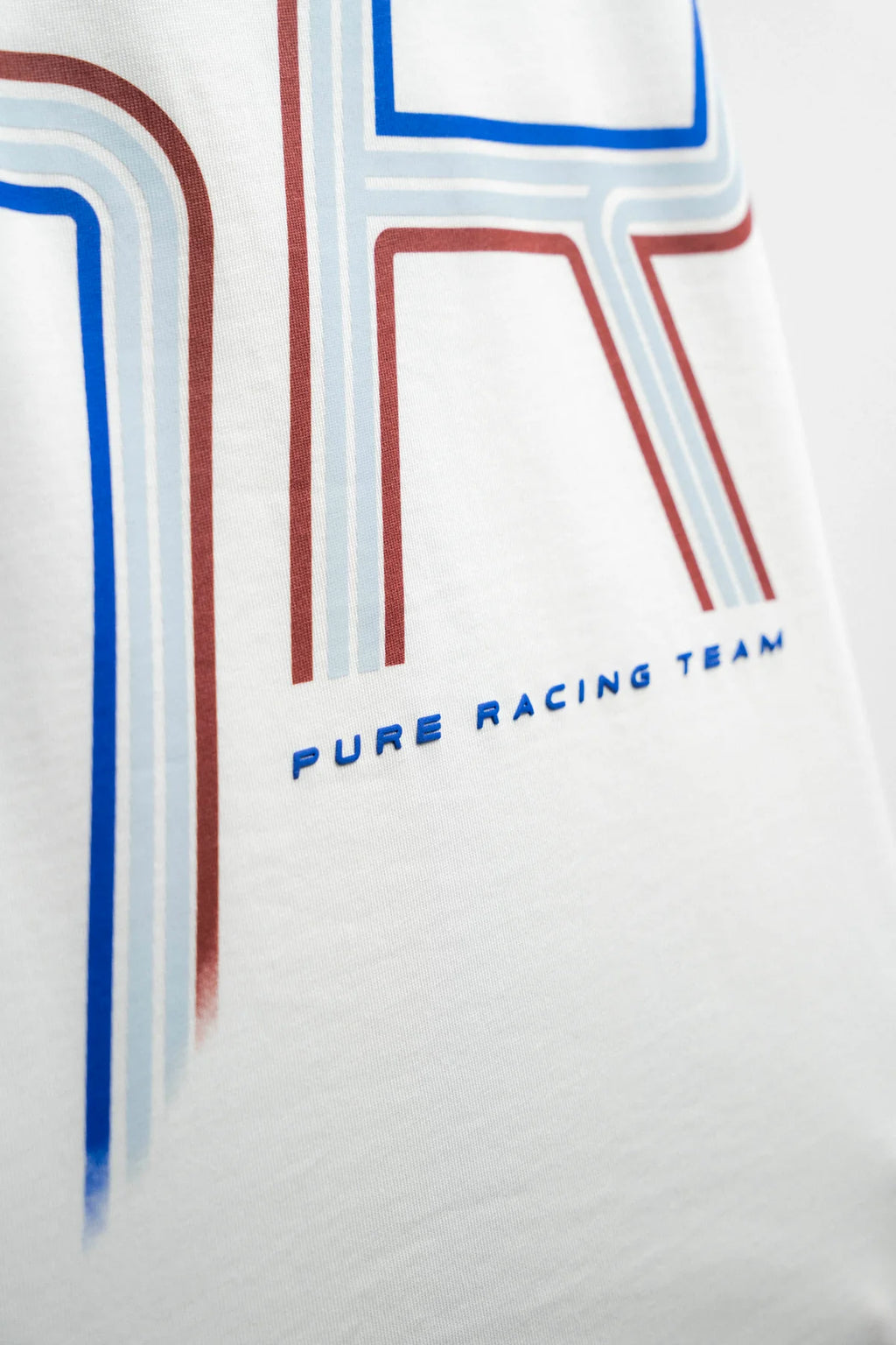 Pure Overdrive Ivory Racing Lines T-Shirt PUR22282