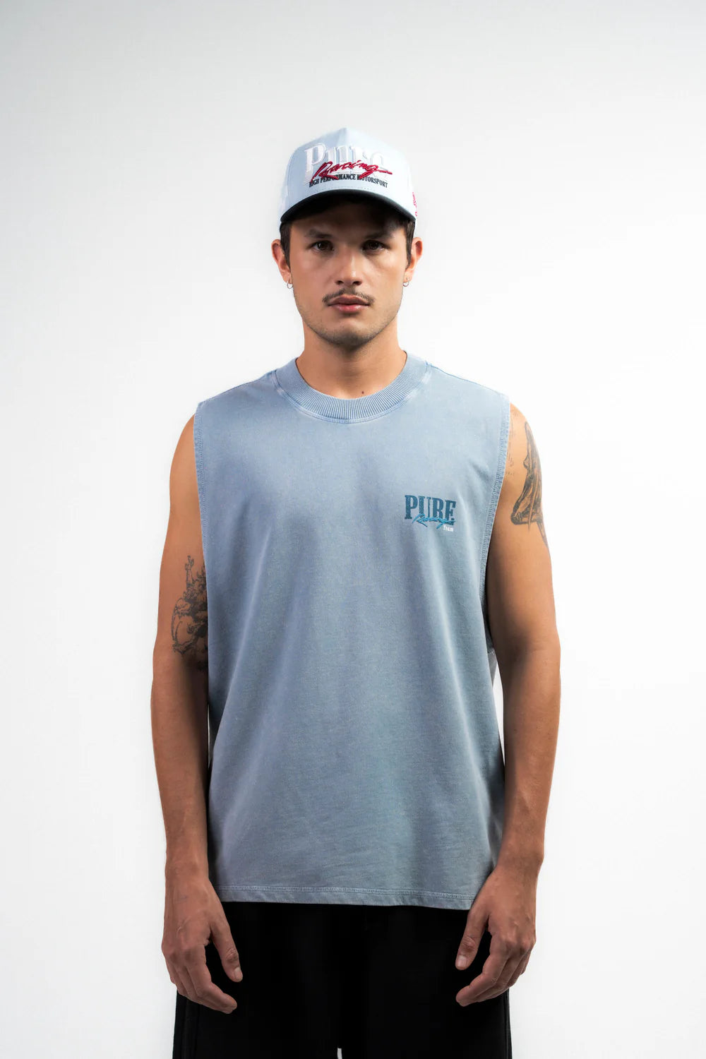 Pure Overdrive Washed Blue Tank Top PUR22297