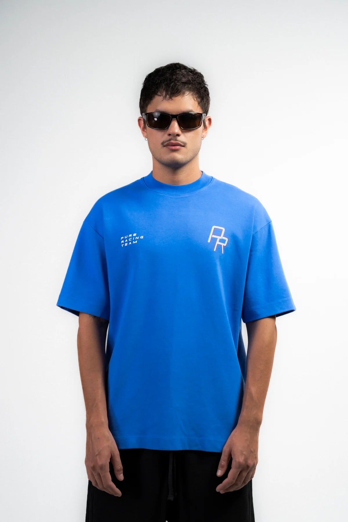 Pure Overdrive Blue Racing Lines T-Shirt PUR22596
