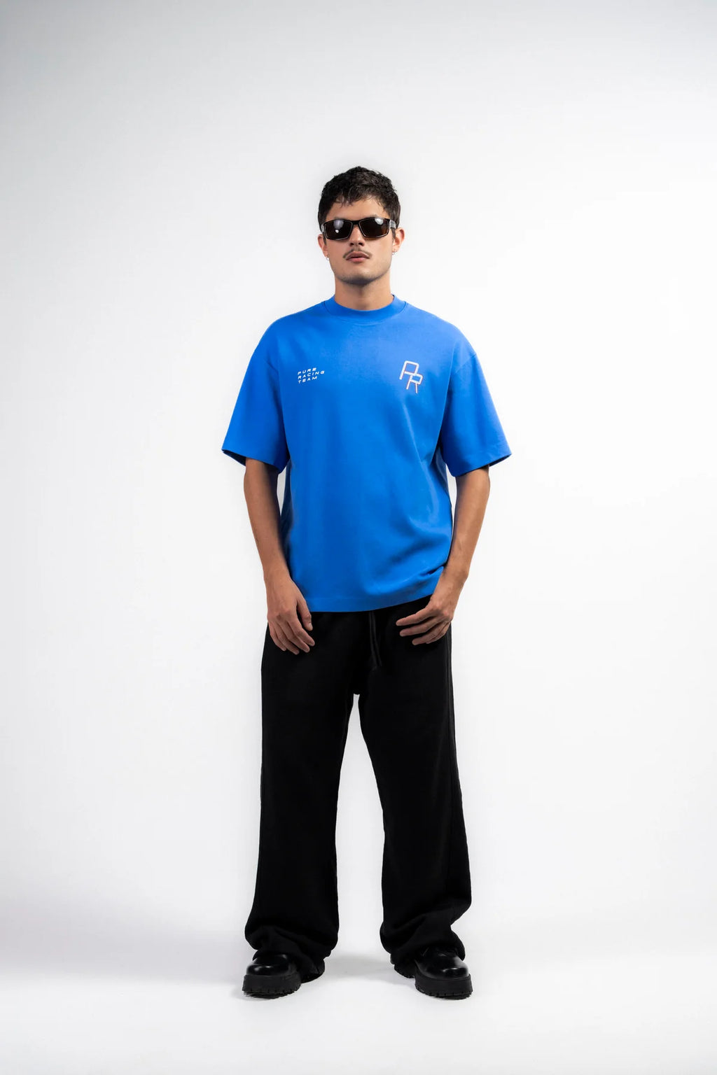 Pure Overdrive Blue Racing Lines T-Shirt PUR22596