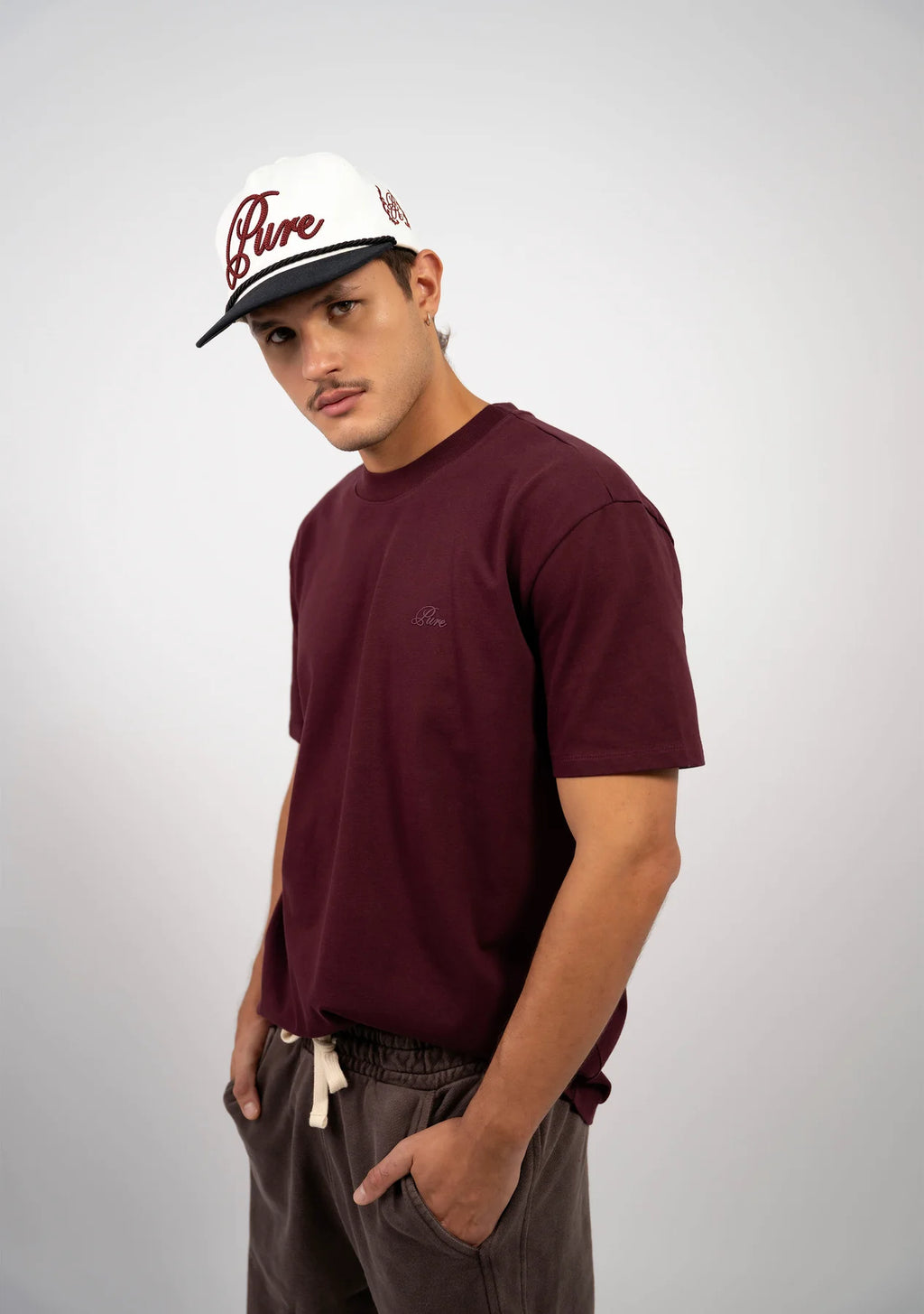 Pure Classic Burgundy T-Shirt PUR22612