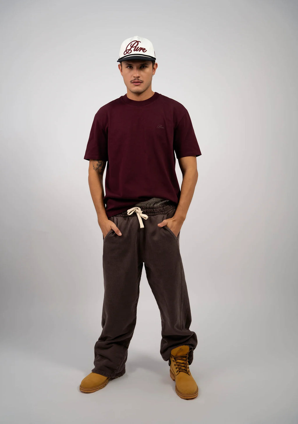 Pure Classic Burgundy T-Shirt PUR22612